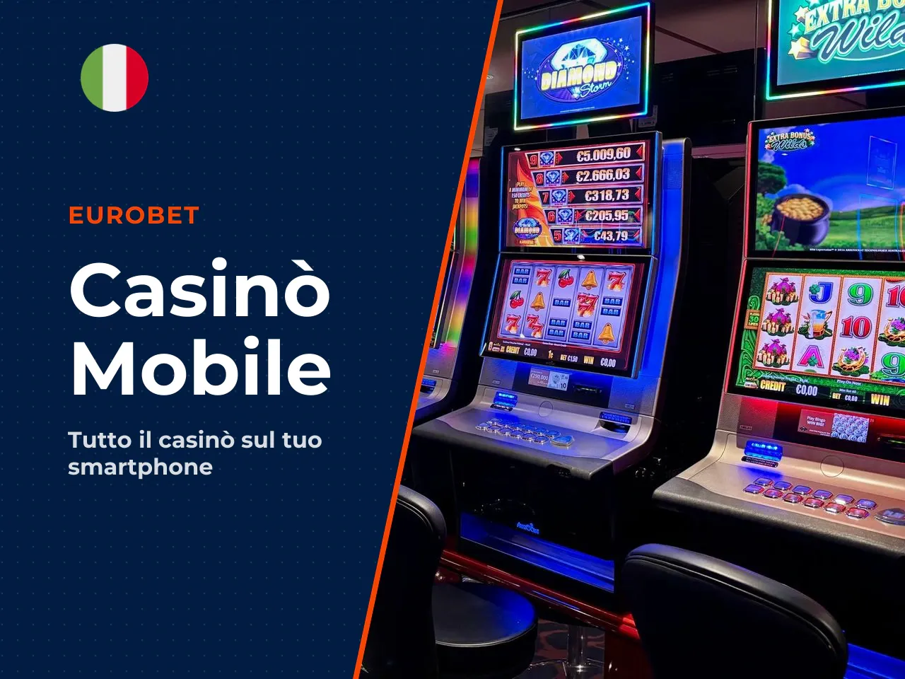 Sezione casinò: slot, classici e tavoli da mobile