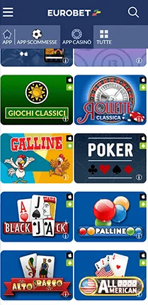 eurobet slot e blackjack